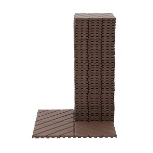 44 Pack <b>Plastic</b> Interlocking Deck <b>Tiles</b> 12\"x12\" Square Waterproof Outdoor Patio Decking <b>Tiles</b> for All Weather Use - Product Image 4