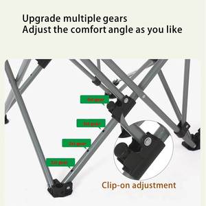 Silla Reclinable Plegable de Aluminio para Exteriores, Ligera, con Respaldo Ajustable, Reposabrazos y Reposapiés Extraíble - Diseño Moderno - Product Image 4