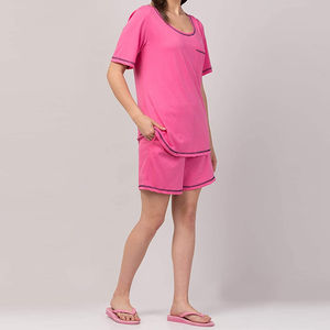 Ensemble deux pièces de haute qualité, t-shirt à manches courtes et short, ensembles deux pièces, nouveau design, vêtements d'été en coton, ensemble deux pièces pour femmes - Product Image 6