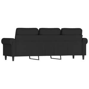 Sofá Rectangular de 3 Plazas en Terciopelo Negro para Sala de Estar - Product Image 5