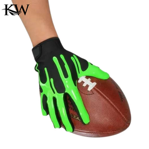 Gants de football américain personnalisés avec logo, toutes saisons, antidérapants, confortables, super adhérents - Product Image 6