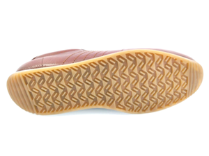 Chaussures de marche décontractées pour hommes en cuir véritable marron avec lacets, confortables, respirantes, semelle intermédiaire en EVA, semelle extérieure en caoutchouc, toutes saisons - Product Image 4