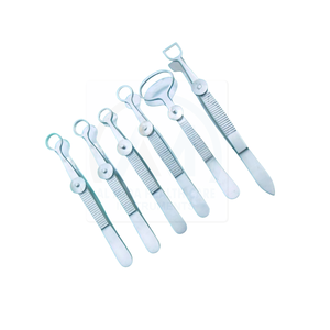 AL MIDA HEALTH CARE INSTRUMENTS Juego de Pinzas para Calazión, Instrumentos Quirúrgicos Oftálmicos, Pinzas Dérmicas de Alta Calidad con Certificación CE - Product Image 1