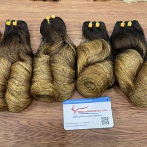 Tendencia en Ventas al por Mayor, Cabello Virgen Ruso de Grado Remy, Doble Trama a Máquina, para Rizos Voluminosos, 100% en Todos los Colores - Product Image 4