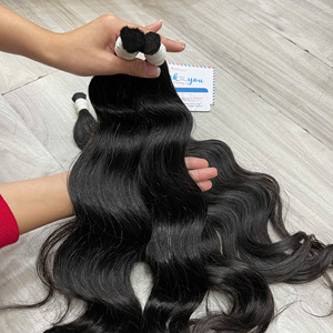 Extensiones de Cabello Natural Ondulado de un Solo Donante para Bebés, Paquete de Extensiones de Cabello Humano Vietnamita 100% Que se Pueden Decolorar hasta un 100% # 613 - Product Image 3