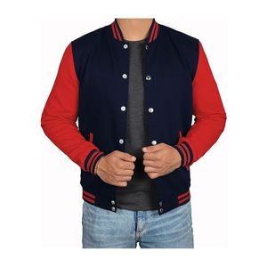 New Men's Women's University Varsity Jacket Baseball Uniforms All Match Sports Streetwear <b>Top</b> with Zipper Closure - Product Image 3
