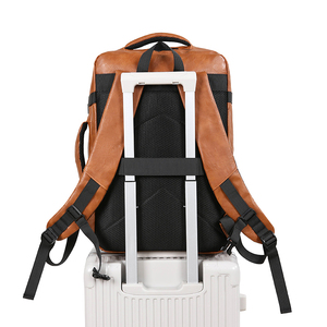 PU <b>Leather</b> Oxford Fashion Anti-Theft <b>Laptop</b> <b>Backpack</b> Zipper Large Capacity (20-39L) Unisex for Office School Use 15" Computer - Product Image 6