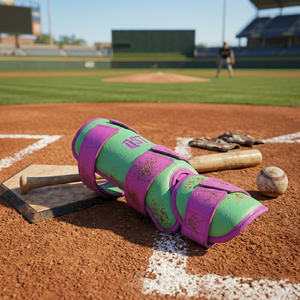 Protections de tibia professionnelles pour le baseball, pour jeunes et adultes, légères, respirantes, rembourrées, pour les sports et l'entraînement en plein air - Product Image 4