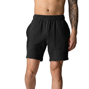 Shorts en coton orange uni pour homme, taille mi-haute, élastique, décontracté, respirant - Product Image 4