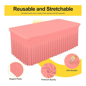 Smiry Copritavolo Rettangolare Impermeabile Lavabile 6FT, Fodera Elasticizzata in Spandex per Tavoli - Product Image 2