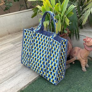 Trending Indian Kantha Quilted Cotton Tote <b>Bag</b> Botanical Bird Floral Block Print Beach Market Shopping Shoulder Carry <b>Bags</b> - Product Image 4