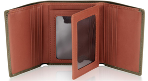 High-Quality Genuine Leather Business <b>Wallets</b> Wholesale with Low MOQ Trending Custom Logo Multi Card <b>Trifold</b> <b>Wallet</b> - Product Image 3
