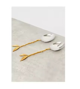 Premium Buffet Service <b>Salad</b> <b>Spoon</b> Fork Set Stainless Steel Hospitality Collection - Product Image 1