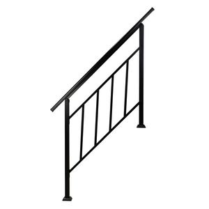 Corrimano in Ferro Nero Opaco Artisasset a 3 Livelli, Componenti Premium per Scale da Esterno - Product Image 2