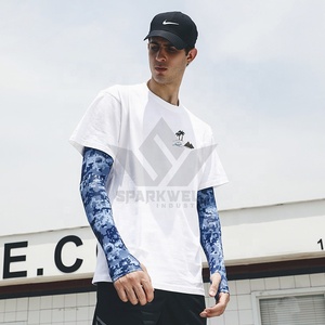 Manchon de cyclisme unisexe imprimé camouflage anti-UV en Spandex et Polyester pour adulte, sans couture - Product Image 4
