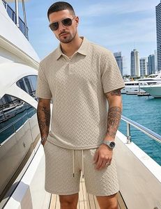 Conjunto de Ropa Casual para Hombre, Camiseta y Pantalones Cortos de Algodón Suave y Transpirable, Fábrica OEM ODM - Product Image 1