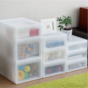 Functional and Popular stackable stacking storage drawer with module design made in Japan