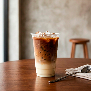 QUANG QUAN Disposable 16/22/24oz Single Wall Round Clear PP <b>Cups</b> with 95mm Lids for Coffee Tea & Cold Beverages - Product Image 1