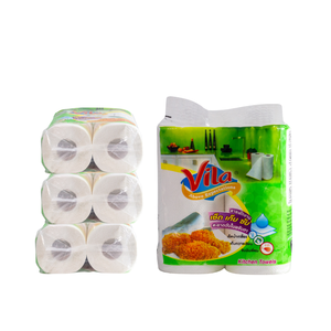 Eco-Friendly Virgin Wood <b>Pulp</b> 3Ply Kitchen Paper Roll High Absorbent Use For Household Standard Size OEM/ODM - Product Image 3