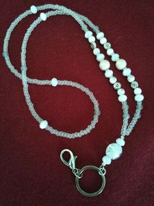 Handmade Floral Embroidered Beaded <b>Lanyard</b> Ethnic <b>Key</b> Holder with Premium Bead Design - Product Image 4