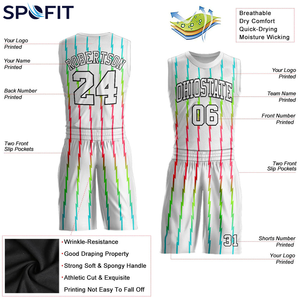 Conjunto de Camiseta y Pantalones Cortos de Baloncesto Personalizados, Uniforme de Equipo Ligero, Atlético y Transpirable, Ropa de Baloncesto para Club - Product Image 5