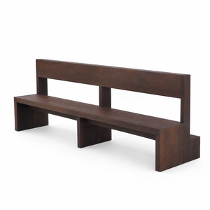 Banco de Madera Maciza para Iglesia con Respaldo para Asientos de Iglesia y Salas de Culto - Product Image 1