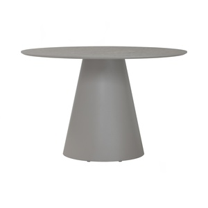 Round Dining <b>Table</b> 1200mm Grey <b>Marble</b> Effect <b>Top</b> with Light Grey Base Modern Mid Century Minimalist Dining <b>Table</b> for House - Product Image 1