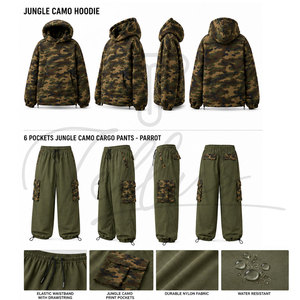 Nouvel ensemble de survêtement décontracté pour homme, motif camouflage, coupe slim, avec sweat-shirt et pantalon, manches longues, idéal pour le jogging, personnalisable - Product Image 5