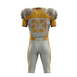 Uniforme de football américain de haute qualité OEM, 100 % polyester, couleur unie, pour hommes - Product Image 6