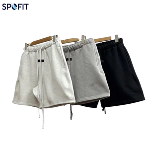 Shorts de sport en toile formelle à cordon de serrage pour homme, en coton, séchage rapide, anti-plis, pour l'hiver, idéal pour la course et la gym - Nouveauté très prisée - Product Image 2