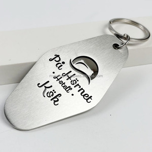Porte-clés personnalisé en alliage de zinc, style vintage, avec numéro de chambre d'hôtel ou de motel, faible MOQ, étiquettes de chambre découpées sur mesure - Product Image 4