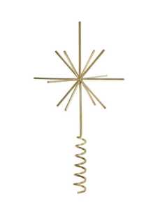 Black Modern Metal <b>Christmas</b> <b>Tree</b> Centerpiece with Star <b>Top</b> for Holiday Decorations - Product Image 3