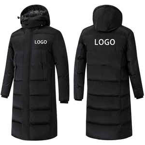 Chaqueta de Fútbol con Capucha para Hombre, Acolchada, Transpirable, Resistente al Viento, para Otoño, con Exterior de Algodón, Personalizable OEM - Product Image 3