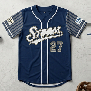 Maillots de baseball pour équipes sportives, hauts à manches courtes, légers, pour softball, unisexe, vêtements d'entraînement, maillot de baseball unisexe - Product Image 1
