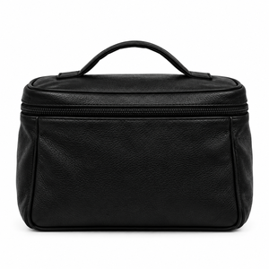 High Quality Leather Toiletry <b>Bag</b> Travel Cosmetic <b>Bag</b> <b>Wash</b> <b>Bag</b> Organizer Dopp Kit Custom Unisex Leather Travel Pouch <b>Bag</b> - Product Image 2