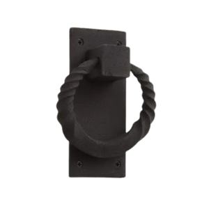 <b>Vintage</b> Antique Iron Ring Pull Handles Ornamental Drop Ring Door Knocker Retro Cast Iron <b>Cabinet</b> Drawer Handles for Furniture - Product Image 3