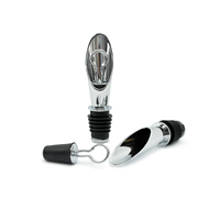 Accessoires de vin de bar 2 en 1 bouchon et verseur de bouteille de vin en alliage de zinc, cadeau de verseur d'alcool pour les amateurs de vin