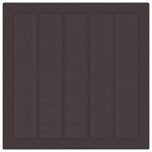 Juego de comedor de jardín de polipropileno marrón de 5 piezas - Product Image 2