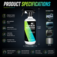 Nikeliang – Spray Nettoyant Anti-Insectes pour Voiture 500ml – Parfum Personnalisé – Élimine la Saleté Routière, la Gomme d'Arbre et les Résidus Adhésifs – Nettoyage Automobile