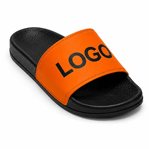 Custom Orange Logo EVA <b>Slide</b> Sandals | Unisex Anti-Slip Beach <b>Pool</b> Slippers | Lightweight Indoor Outdoor Comfort <b>Slides</b> | OEM - Product Image 4
