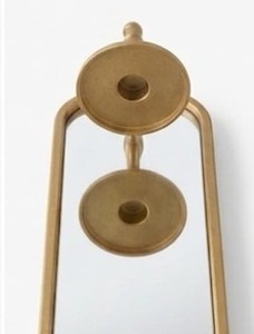 Modern Minimalist Iron <b>Wall</b> <b>Sconce</b> Mirror Gold Finish Arched Decorative Metal <b>Wall</b> <b>Sconces</b> with Pillar Candle Holder Luxury Home - Product Image 4