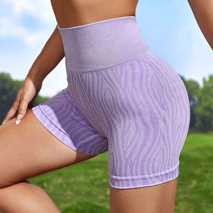 Custom Wholesale Women High <b>Waist</b> Breathable Eco-Friendly Gym Fitness Pants Seamless Yoga <b>Shorts</b> <b>Plus</b> <b>Size</b> Oem Service Polyester - Product Image 4