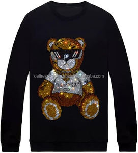 Sudaderas con capucha básicas de mezcla de algodón Premium Rhinestone 2025 Sudadera con capucha Hombres Sudaderas con capucha personalizadas Sudadera para hombre a precio al por mayor - Product Image 4