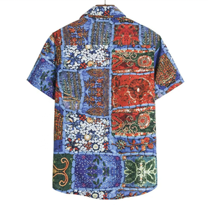Camisa Tropical Hawaiana de Verano para Hombre, de Algodón y Lino, Formal, de Manga Corta, Talla Grande, con Estampado Floral Vintage, Famosa - Product Image 2