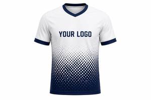 Ensemble de maillots de football personnalisables pour hommes, col en V uni, manches courtes, respirant, écologique, coupe athlétique, uniforme en polyester pour adultes - Product Image 3