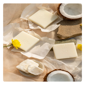 Savon à l'huile de coco sans plastique et zéro déchet – Barre corporelle végétale, végétalienne et sans cruauté animale - Product Image 3