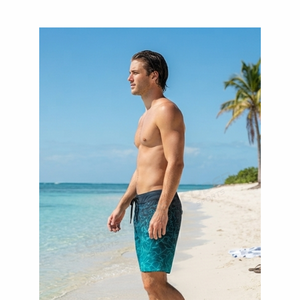 Shorts de Playa para Hombre, Sublimados, para Verano, Surf, Natación, Tejidos, Casuales, de Color Sólido, Impermeables, Transpirables y de Secado Rápido - Product Image 4