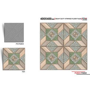 กระเบื้องปูพื้นดิจิตอลพอร์ซเลนสำหรับภายนอกอาคาร ขนาด 400x400 มม. (40x40 ซม.) สำหรับลานจอดรถ ทนทาน ขนาด 16x16 นิ้ว สำหรับโรงรถ ดีไซน์ทันสมัย กันน้ำ สำหรับห้องน้ำ - Product Image 5