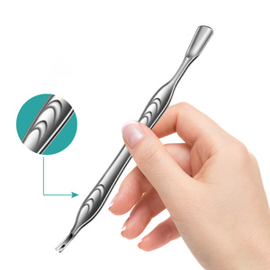 Nail Cleaning <b>Tool</b> 11.2cm Fork Tip Manicure Cuticle Pusher Double Head Design for Cleaning Nails <b>Removing</b> Cuticles - Product Image 5