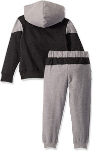 Winter Streetwear Reversible Lightweight Plus Size Hooded Drawstring <b>Jacket</b> Jogger Set Quick Dry Breathable Polyester/Cotton - Product Image 3